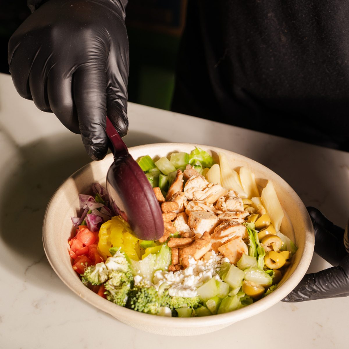 Salads, pastas & wraps — built your way