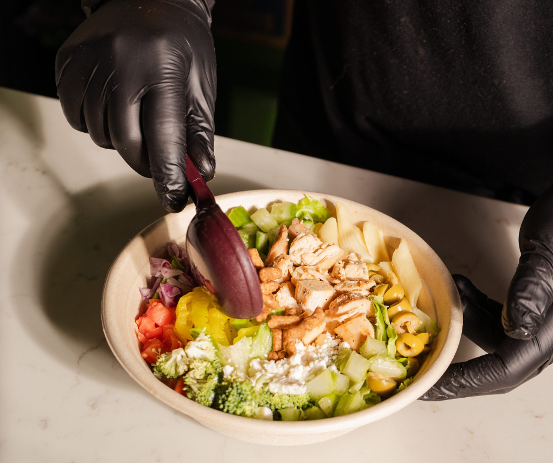 Salads, pastas & wraps — built your way